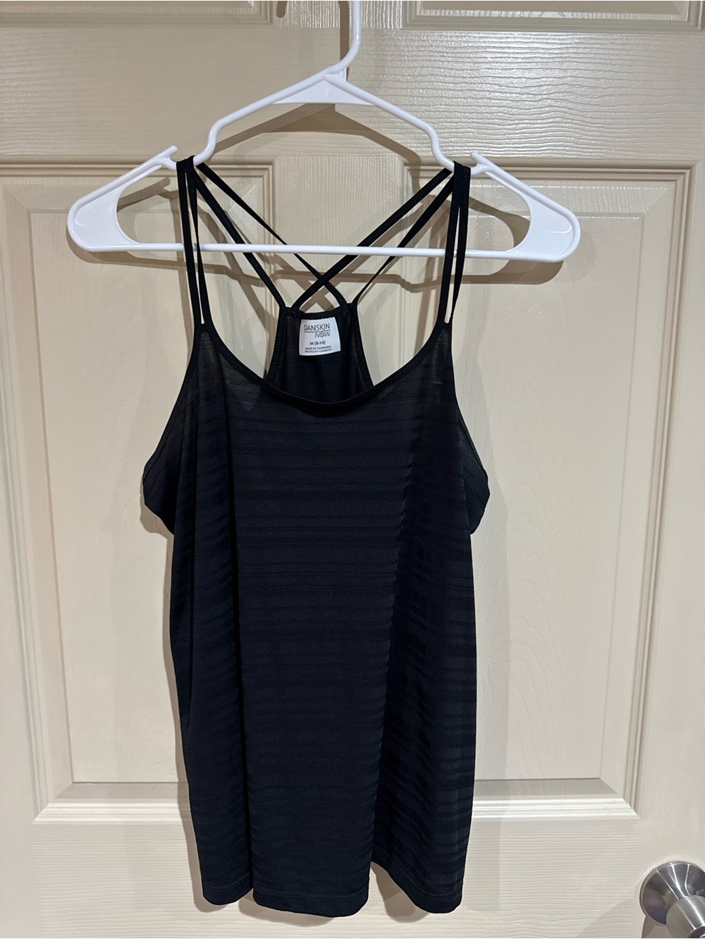 Danskin Black Strappy Racerback Camisole